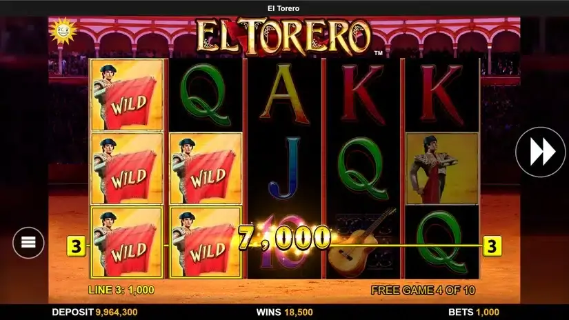 El Torero slot screenshot 