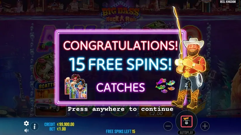 Big Bass Rock and Roll slot screenshot 3