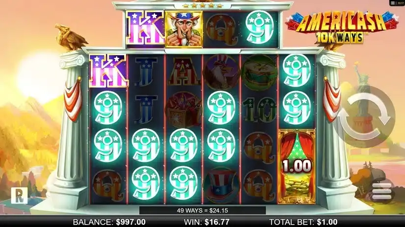 Americash 10K Ways slot screenshot 2