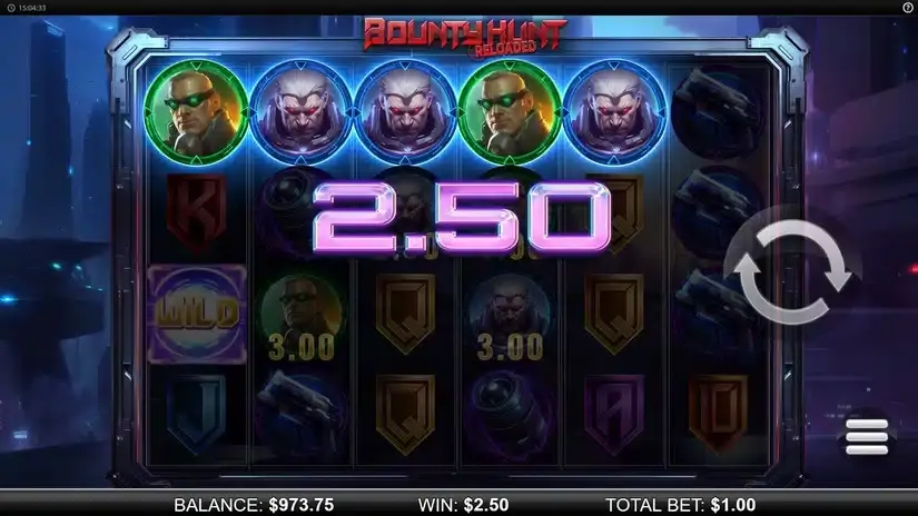 Bounty Hunt Reloaded slot screenshot 