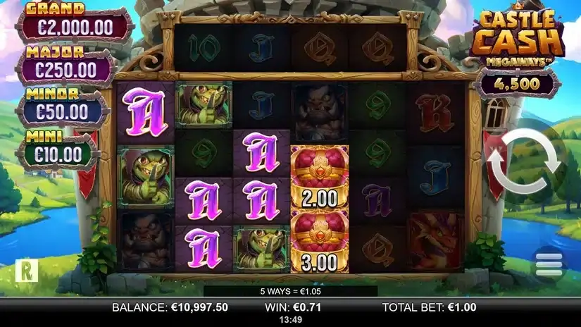 Castle Cash Megaways slot screenshot 3
