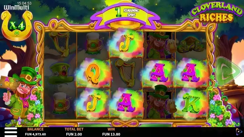 Cloverland Riches slot screenshot 7