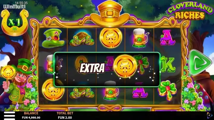 Cloverland Riches slot screenshot 2