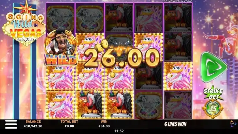 Going Wild in Vegas Wild Fight slot screenshot 6
