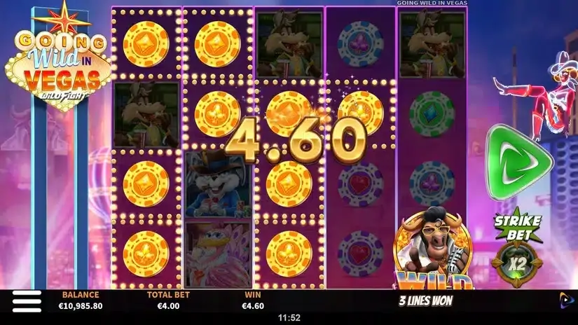 Going Wild in Vegas Wild Fight slot screenshot 3
