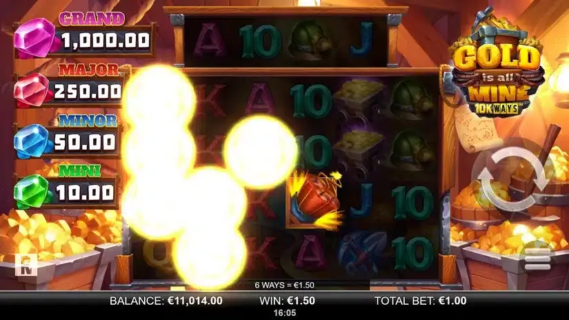Gold is all Mine 10K Ways slot screenshot 3