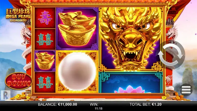 Mega Pearl Gigablox slot screenshot 1