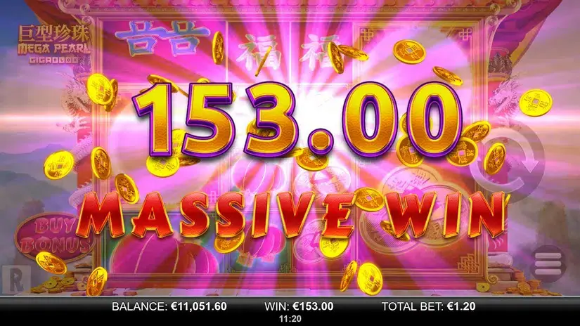 Mega Pearl Gigablox slot screenshot 6