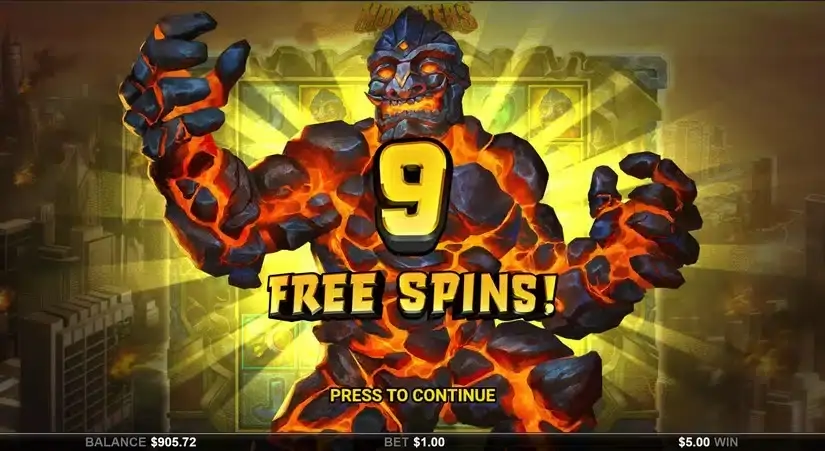 Monsters Vs Diamonds slot screenshot 5