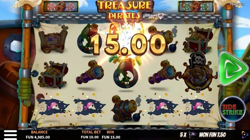 Treasure Pirates slot screenshot 3
