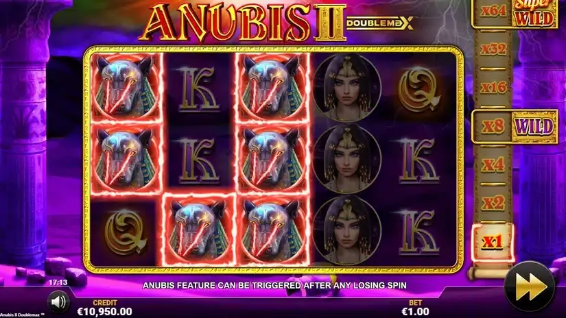 Anubis 2 DoubleMax slot screenshot 2