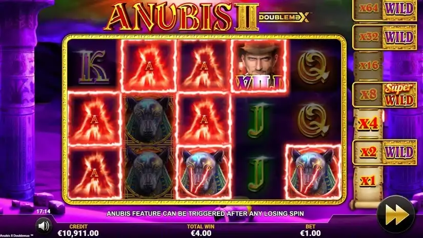 Anubis 2 DoubleMax slot screenshot 3