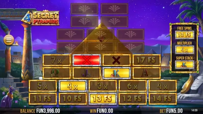 4 Secret Pyramids slot screenshot 5