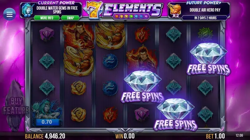 7 Elements slot screenshot 3