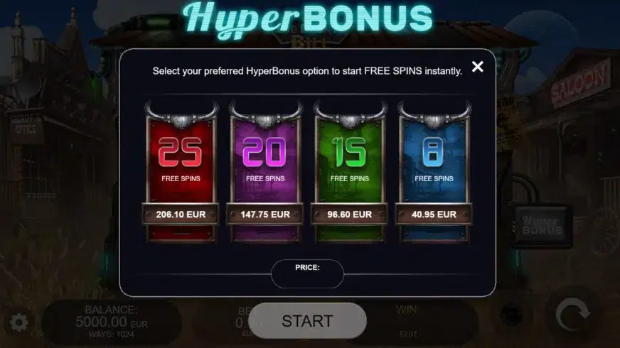 Big Bounty Bill slot screenshot 2