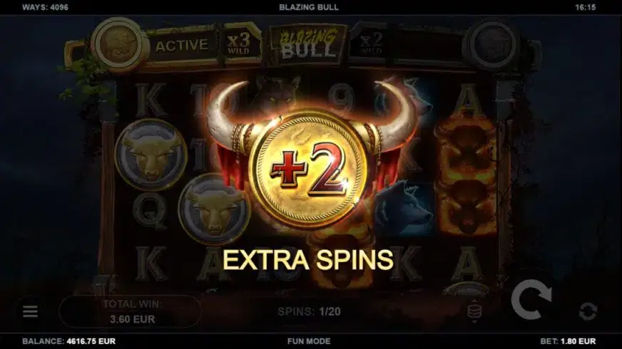 Blazing Bull slot screenshot 4