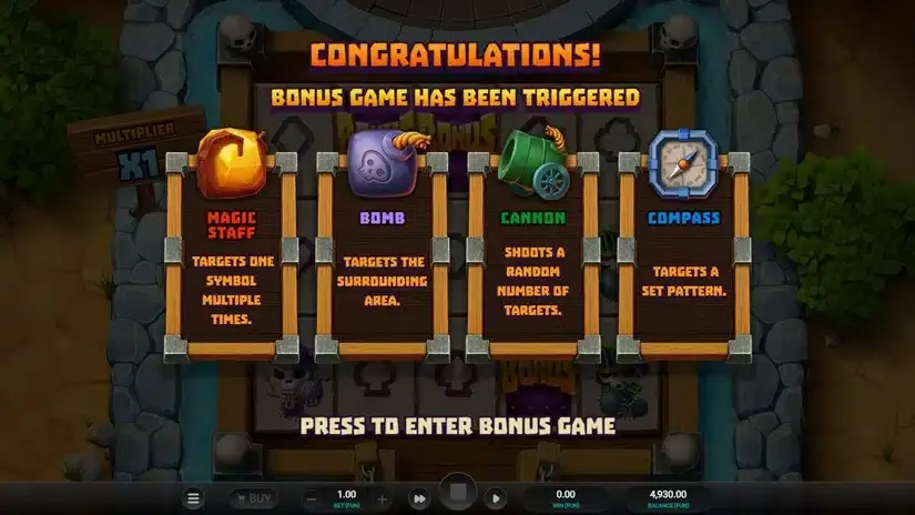 Bone Raiders slot screenshot 3