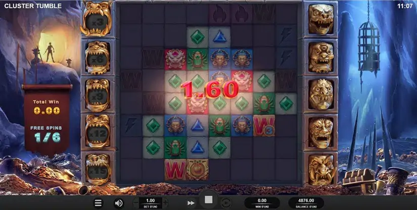 Cluster Tumble slot screenshot 4