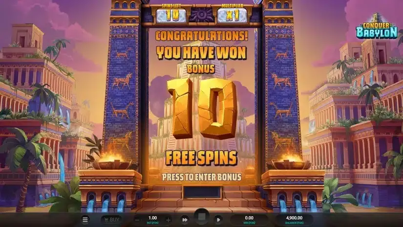 Conquer Babylon slot screenshot 3