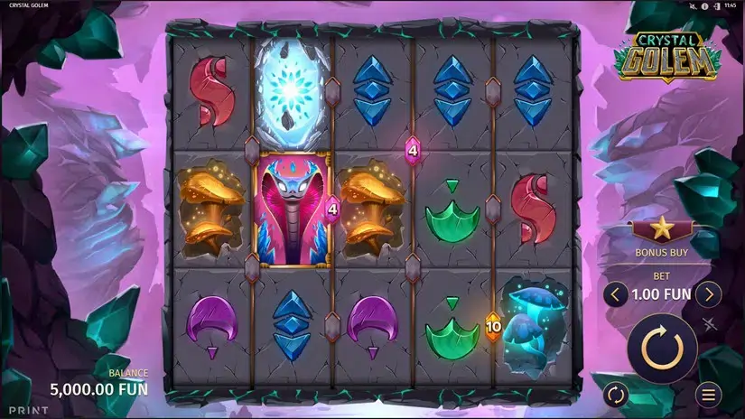 Crystal Golem slot screenshot 