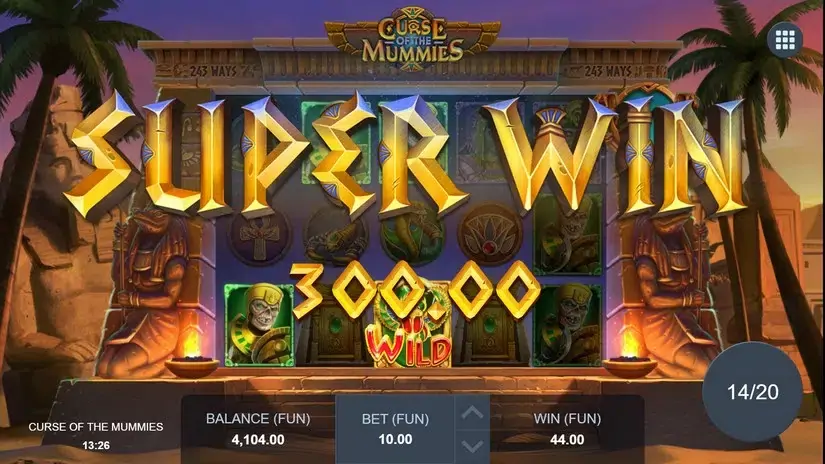 Curse of the Mummies slot screenshot 