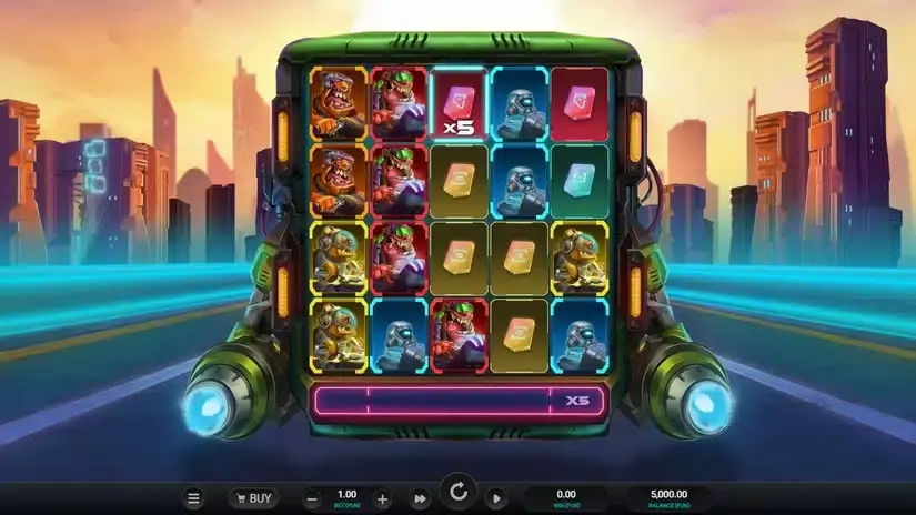 Galactic Racers slot screenshot
