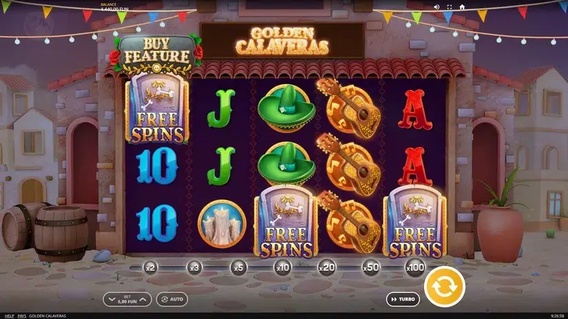 Golden Calaveras slot screenshot 3