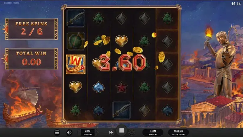 Helios Furya slot screenshot 4