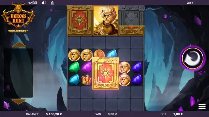 Heroes Hunt Megaways slot screenshot 2