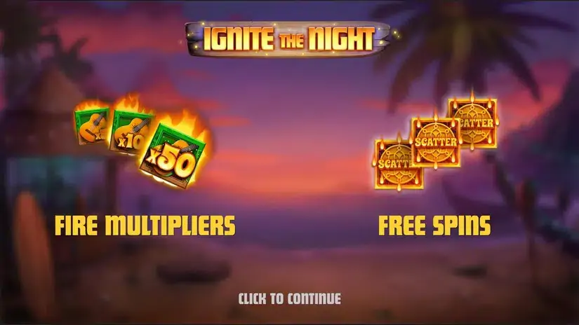 Ignite The Night slot screenshot 1