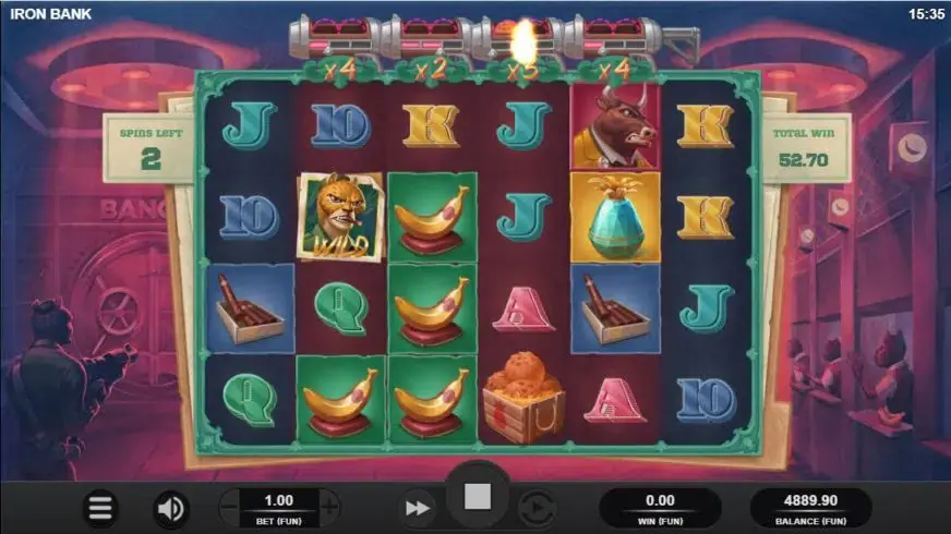 Iron Bank slot screenshot 4