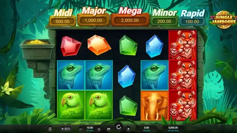 Jungle Jamboree slot screenshot 1
