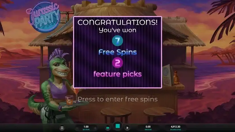 Jurassic Party slot screenshot 4