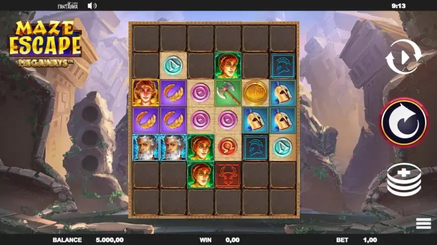 Maze Escape Megaways slot screenshot 1