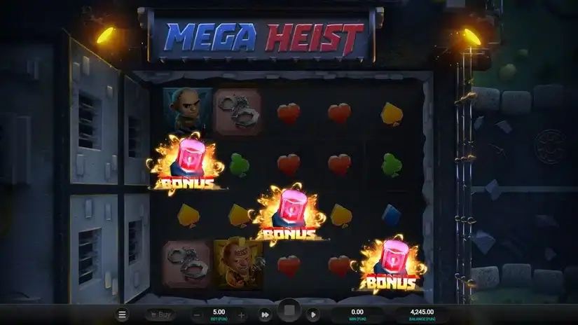 Mega Heist slot screenshot 2