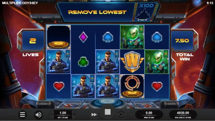 Multiplier Odyssey slot screenshot 4