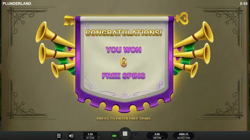 Plunderland slot screenshot 4