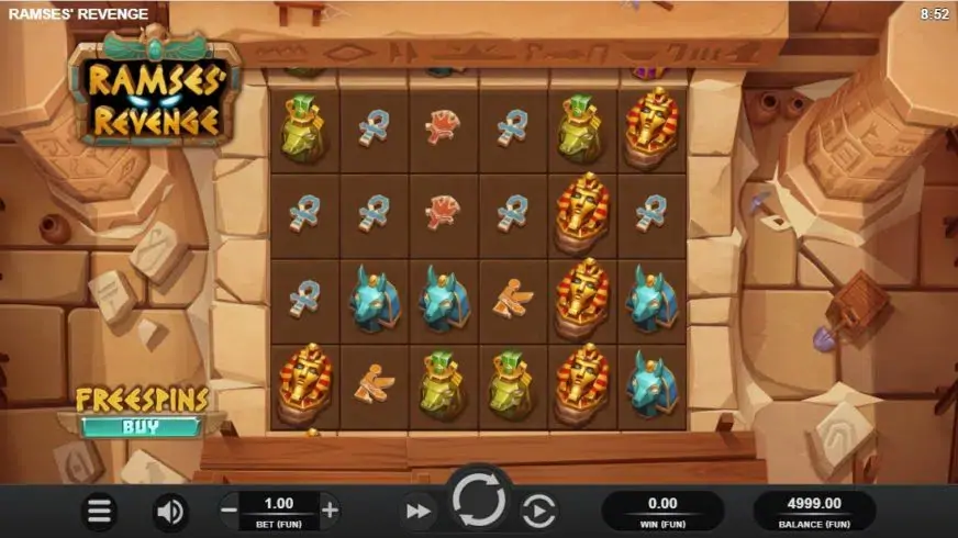 Ramses Revenge slot screenshot 