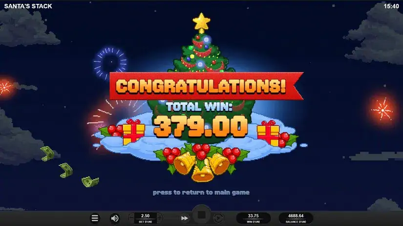 Santa’s Stack slot screenshot 