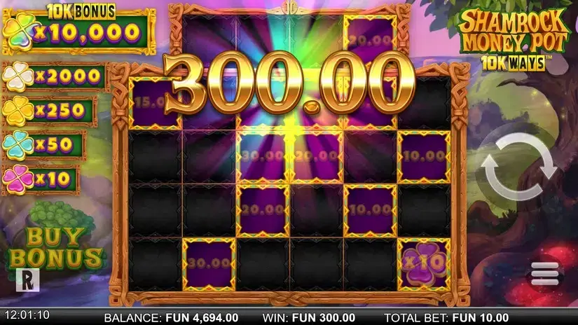 Shamrock Money Pot 10K ways slot screenshot 