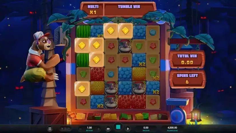 Sloth Tumble slot screenshot 2