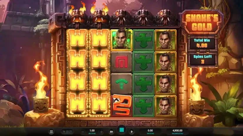 Snake’s Gold Dream Drop slot screenshot 