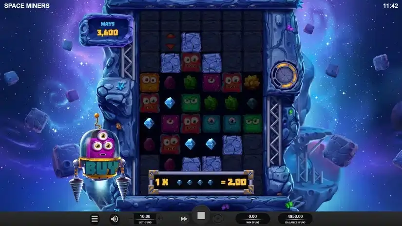 Space Miners slot screenshot 2