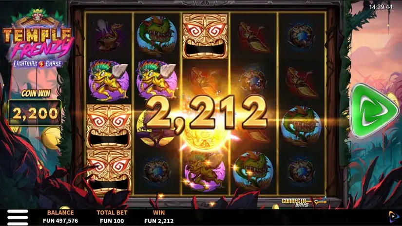 Temple Frenzy Lightning Chase slot screenshot 5