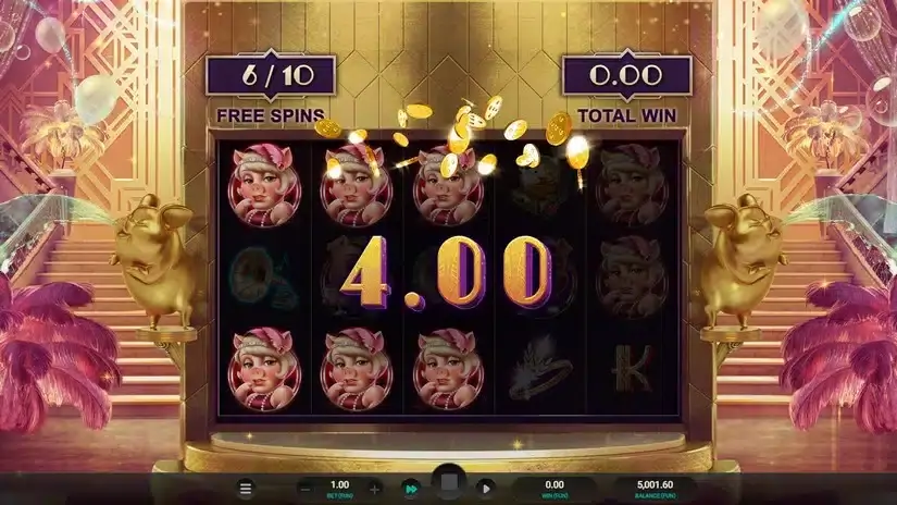 The Great Pigsby Dream Drop slot screenshot 