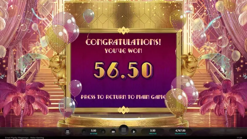 The Great Pigsby Megaways slot screenshot 