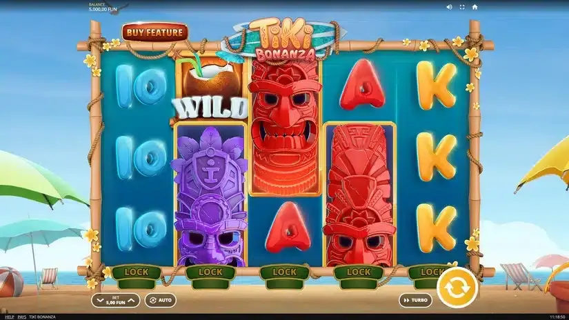 Tiki Bonanza slot screenshot 1