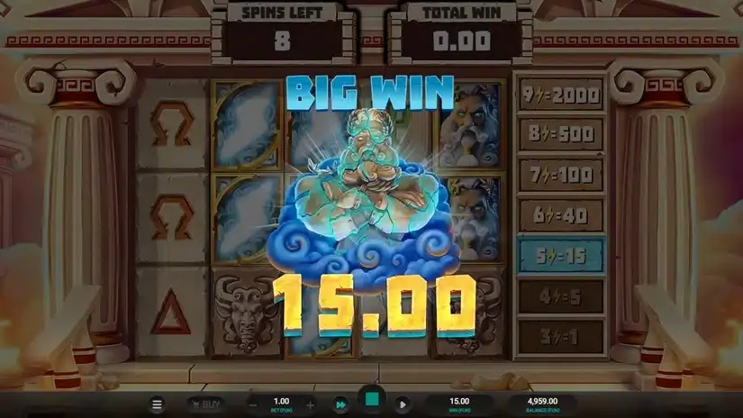 Titan Strike slot screenshot 4