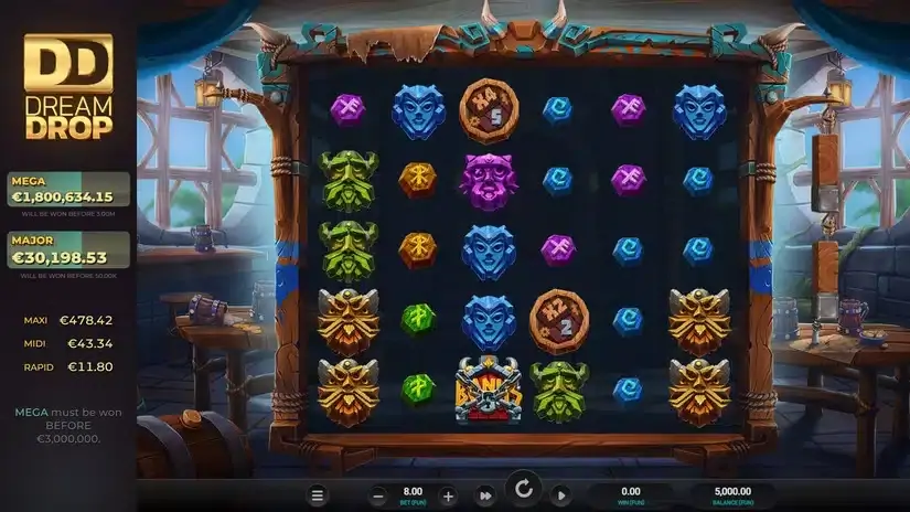 Volatile Vikings 2 Dream Drop slot screenshot 