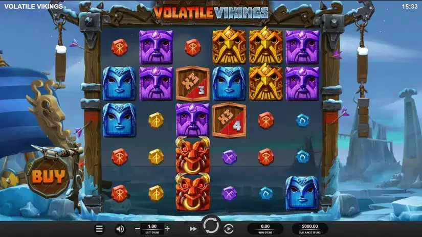 Volatile Vikings slot screenshot 